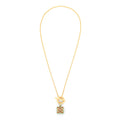 LOEWE Anagram Pendant 18K Gold Necklace