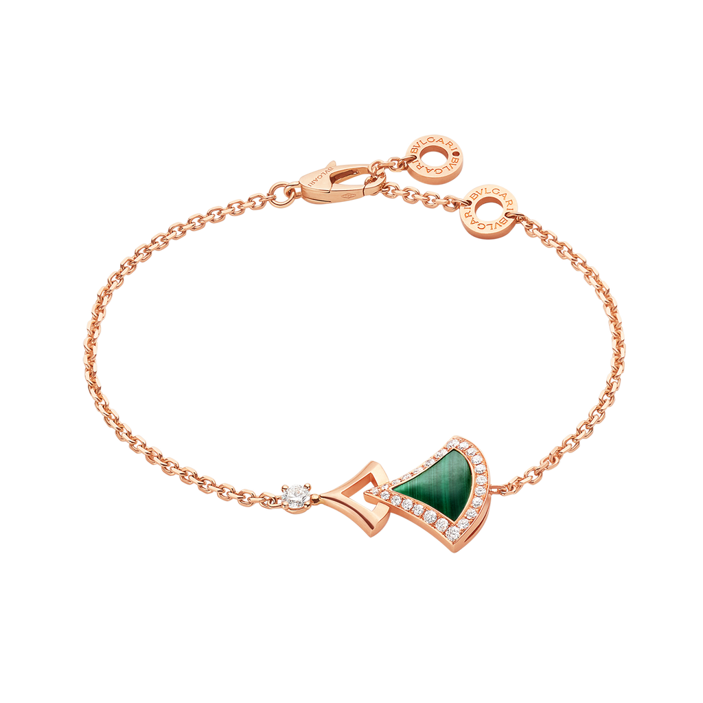 Bvlgari Dream Malachite 18K Gold Bracelet