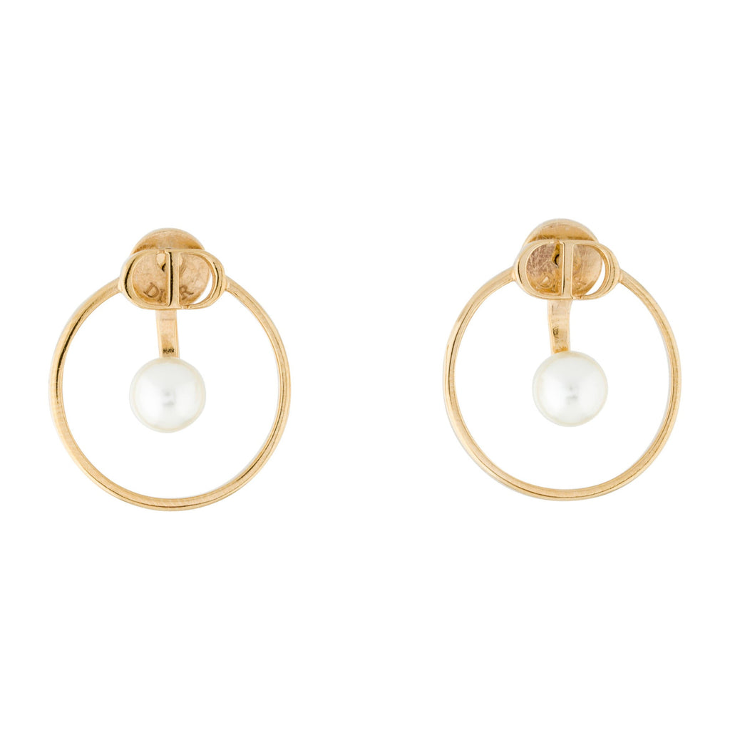 Dior 30 Montaigne Pearls 18K Gold Earrings