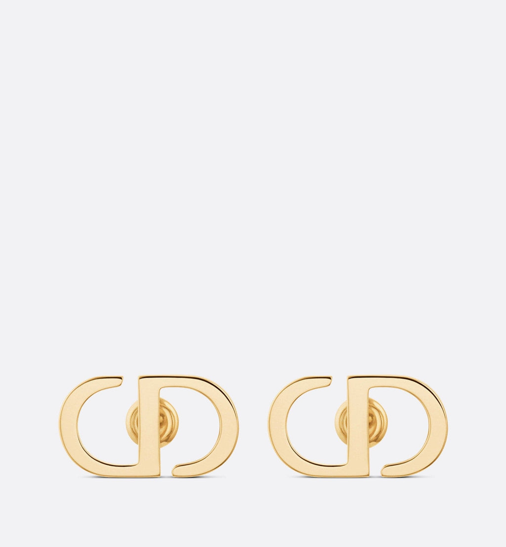 Dior Petit Stud 18K Gold Earrings