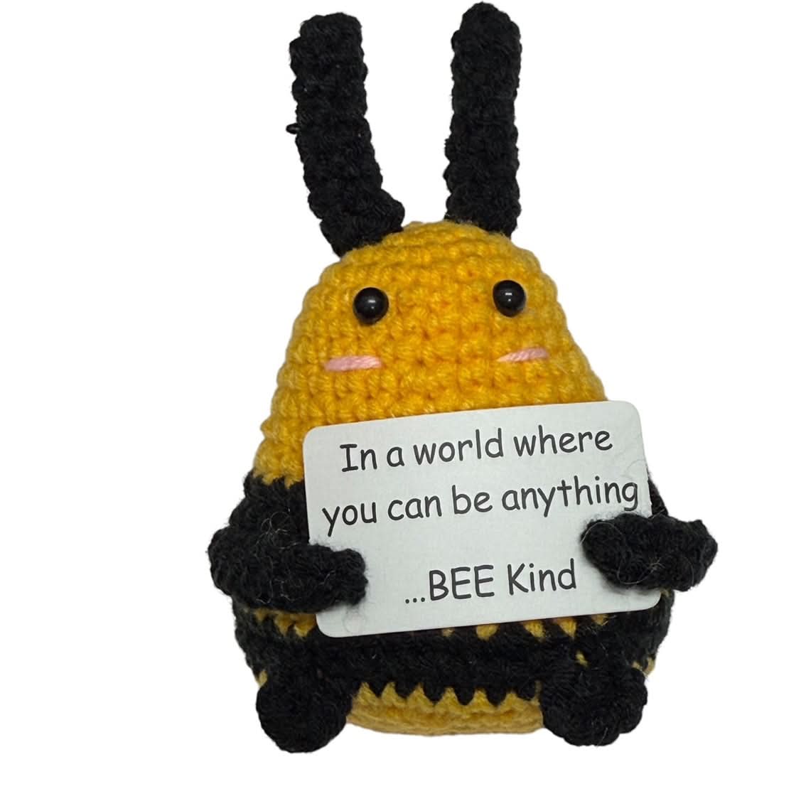 BEE Kind  - Mini Hand Crochet Plush Support