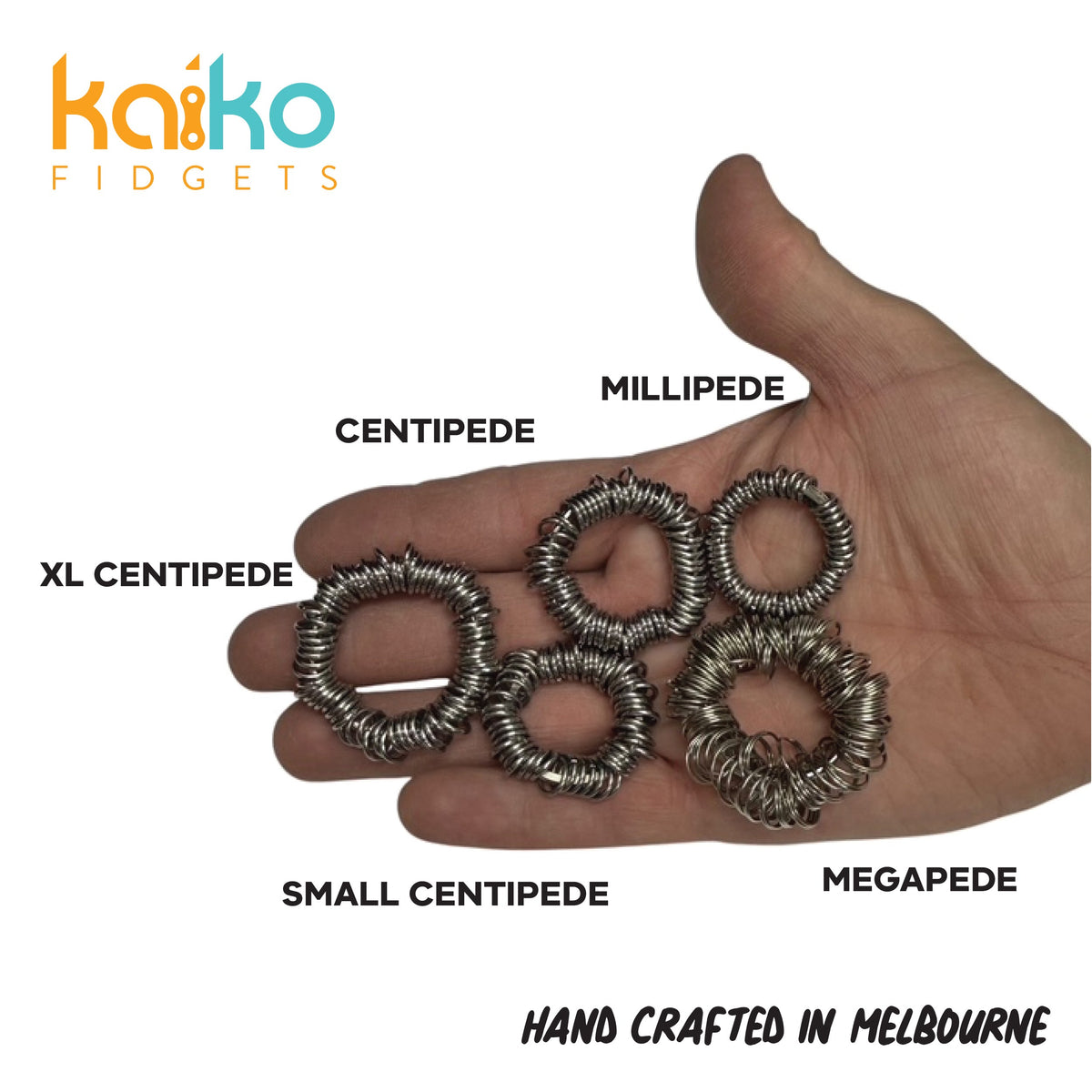 Metal Fidget Range - Millipede, Centipede &  Megapede