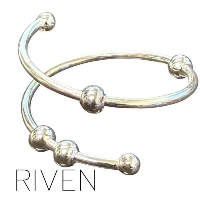 Riven Fidget Ring - Silver Wrap Around Adjustable Sterling Silver Ring