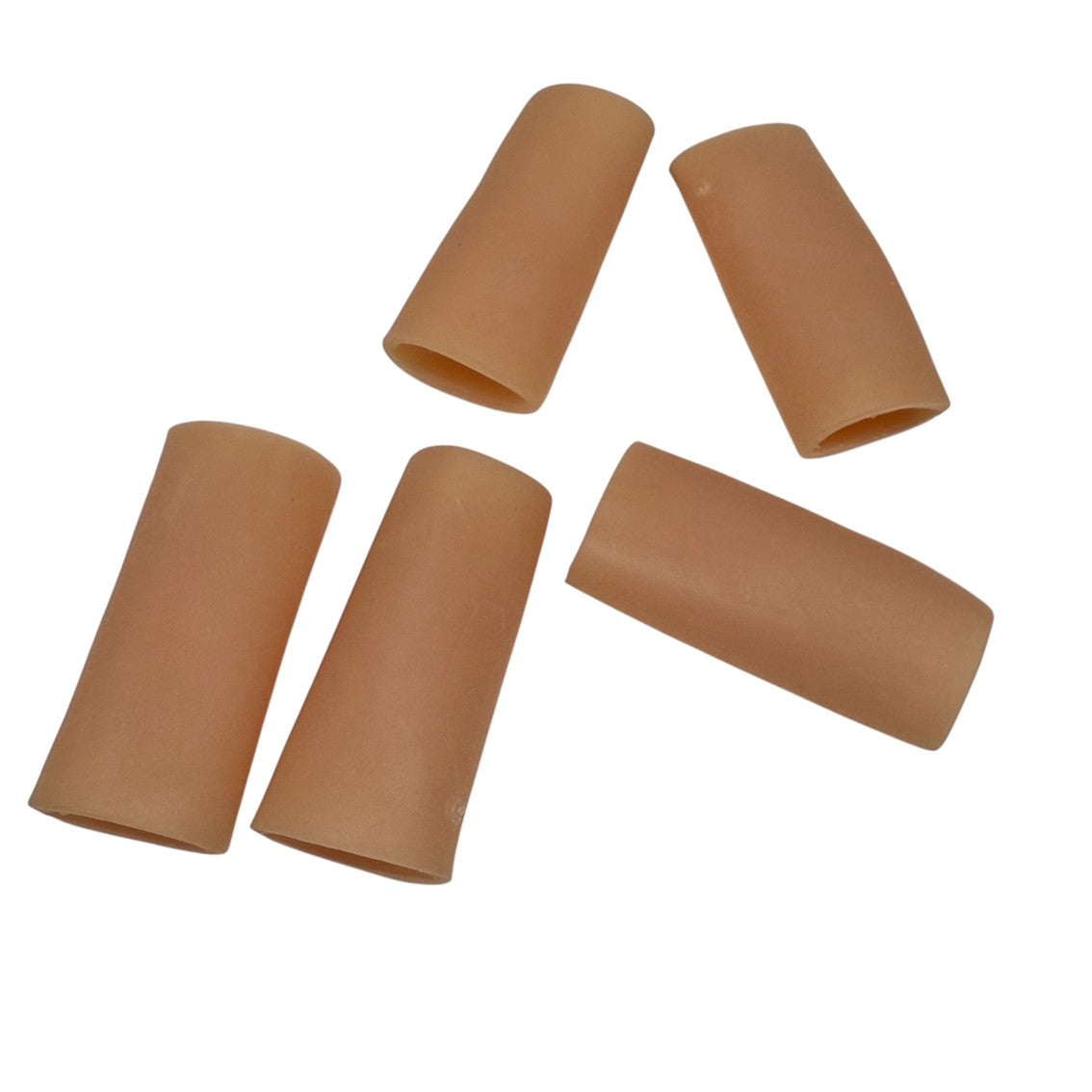 Flexible Open Finger Sleeves : Set of 5 Finger Protectors & Picking Support