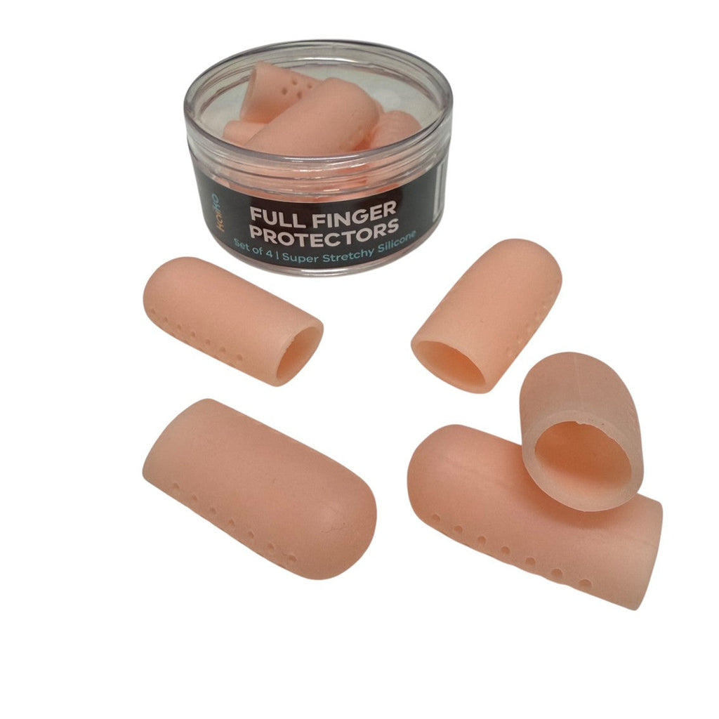 Full Finger Protectors : Set of 5  Super Stretchy Finger Protectors & Picking Support