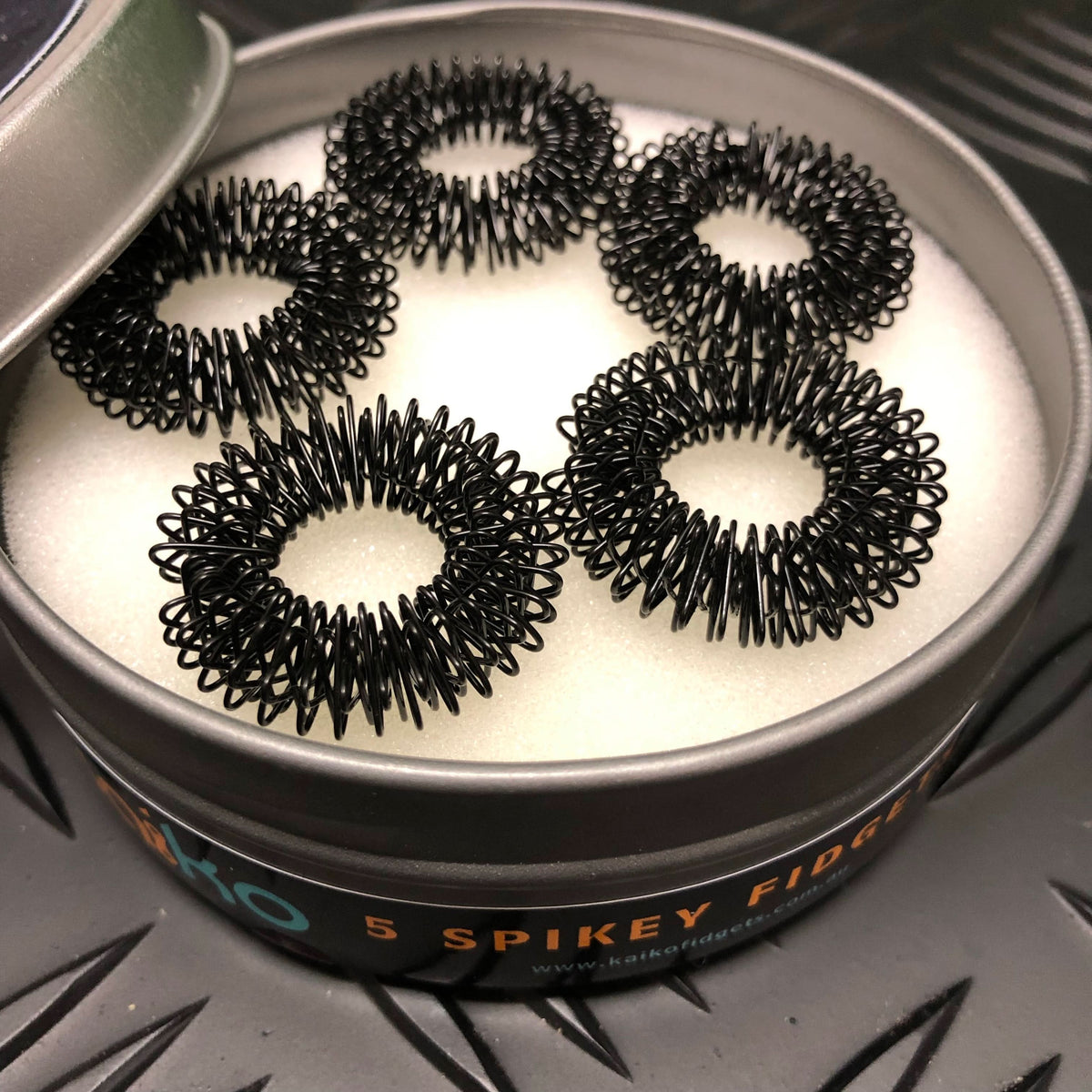 Set of 5 Finger Spikeys by Kaiko - Fidgets for Focus, Safe Ouch and Regulation