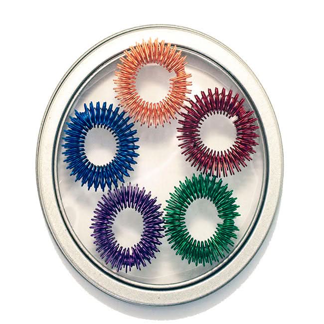 Set of 5 Finger Spikeys by Kaiko - Fidgets for Focus, Safe Ouch and Regulation