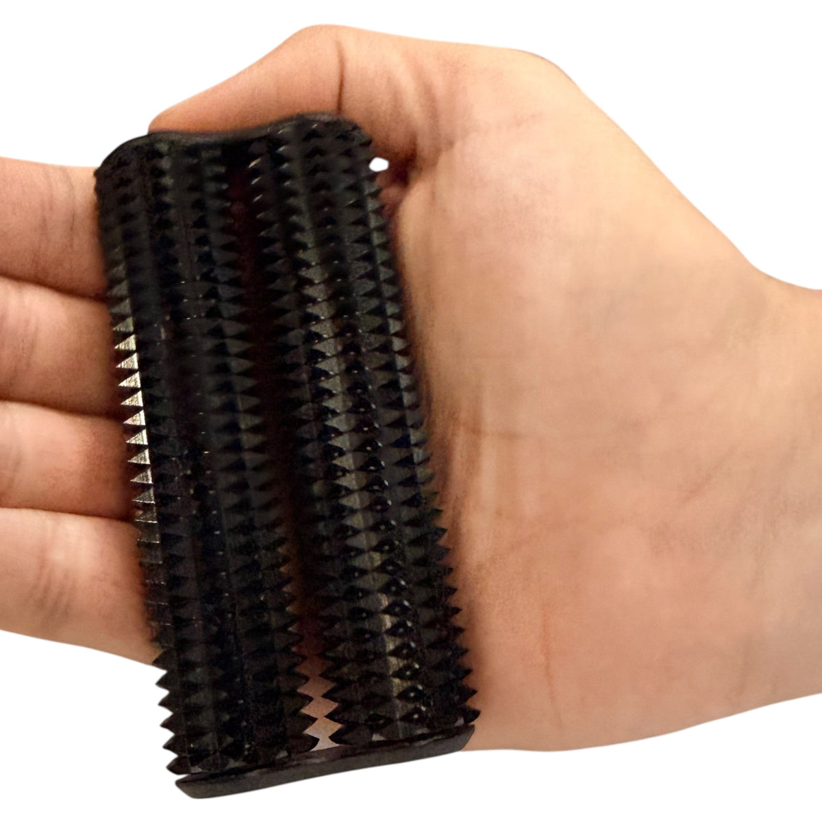 Spikey Hand Roller Black 285g    High-load Safe Ouch