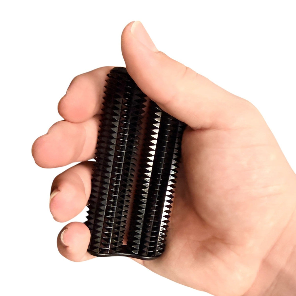 Spikey Hand Roller Black 285g    High-load Safe Ouch
