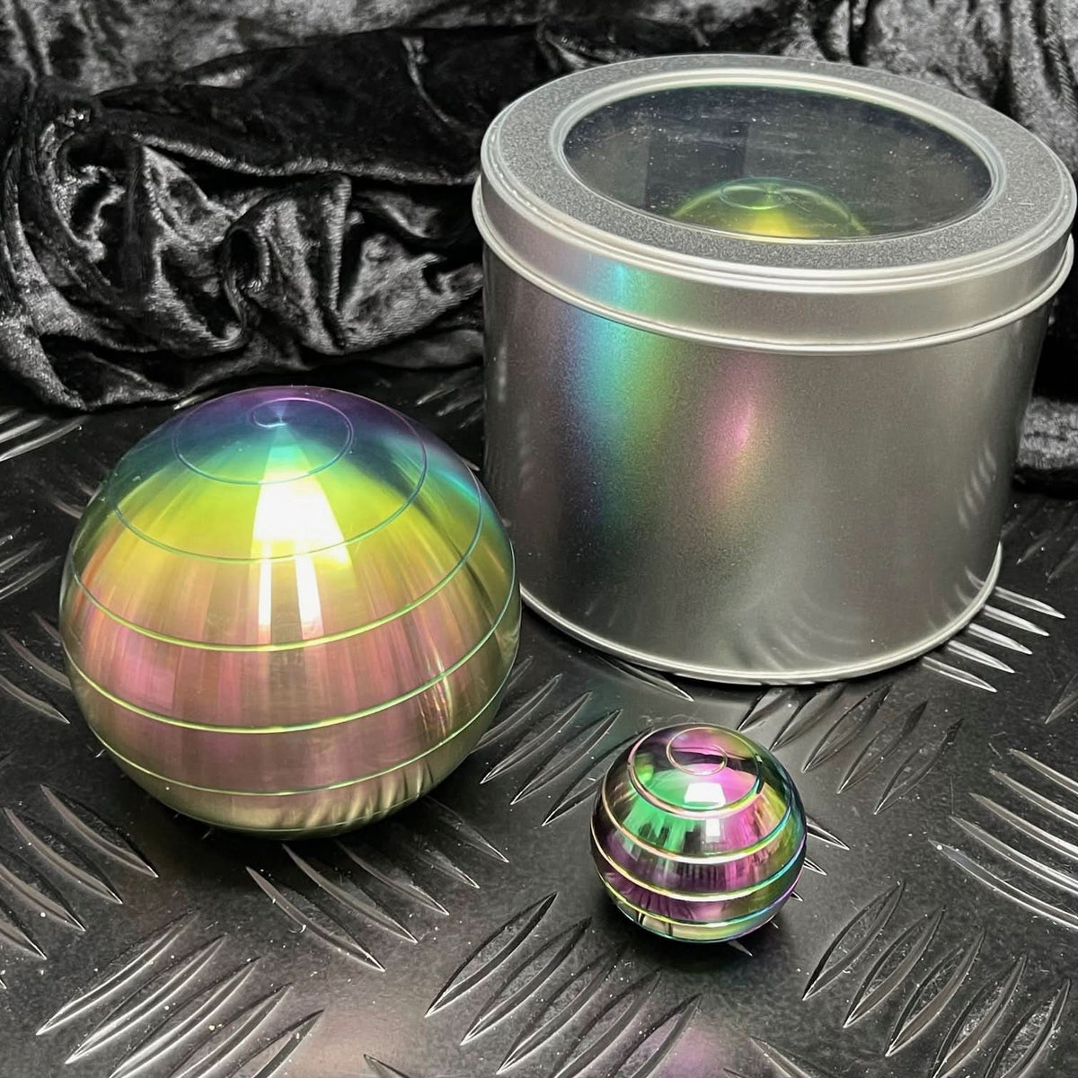 MEGA Oil Slick Spinning Gyro  - 807 grams  Kaiko Exclusive