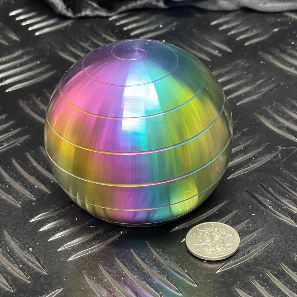 MEGA Oil Slick Spinning Gyro  - 807 grams  Kaiko Exclusive