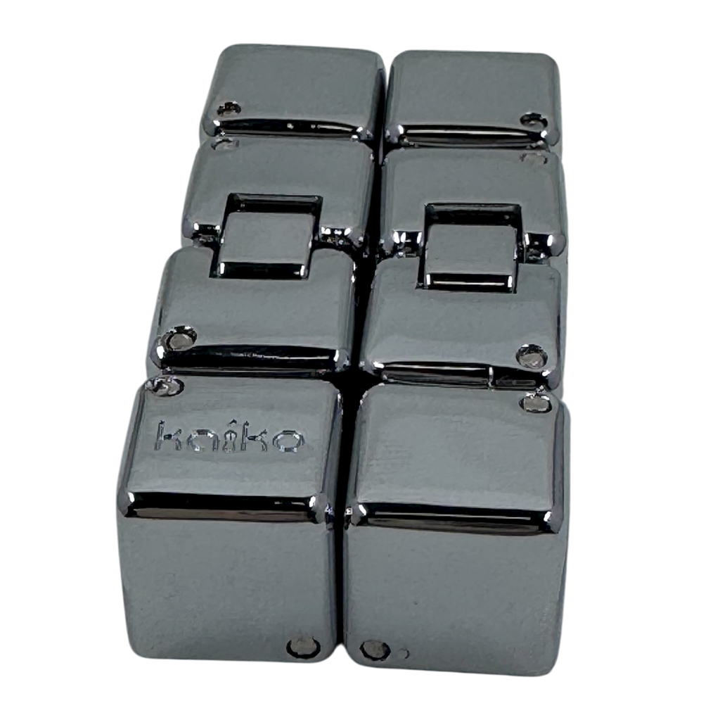 Gloss Silver MINI  Infinity Cube in Window Tin - 151 grams