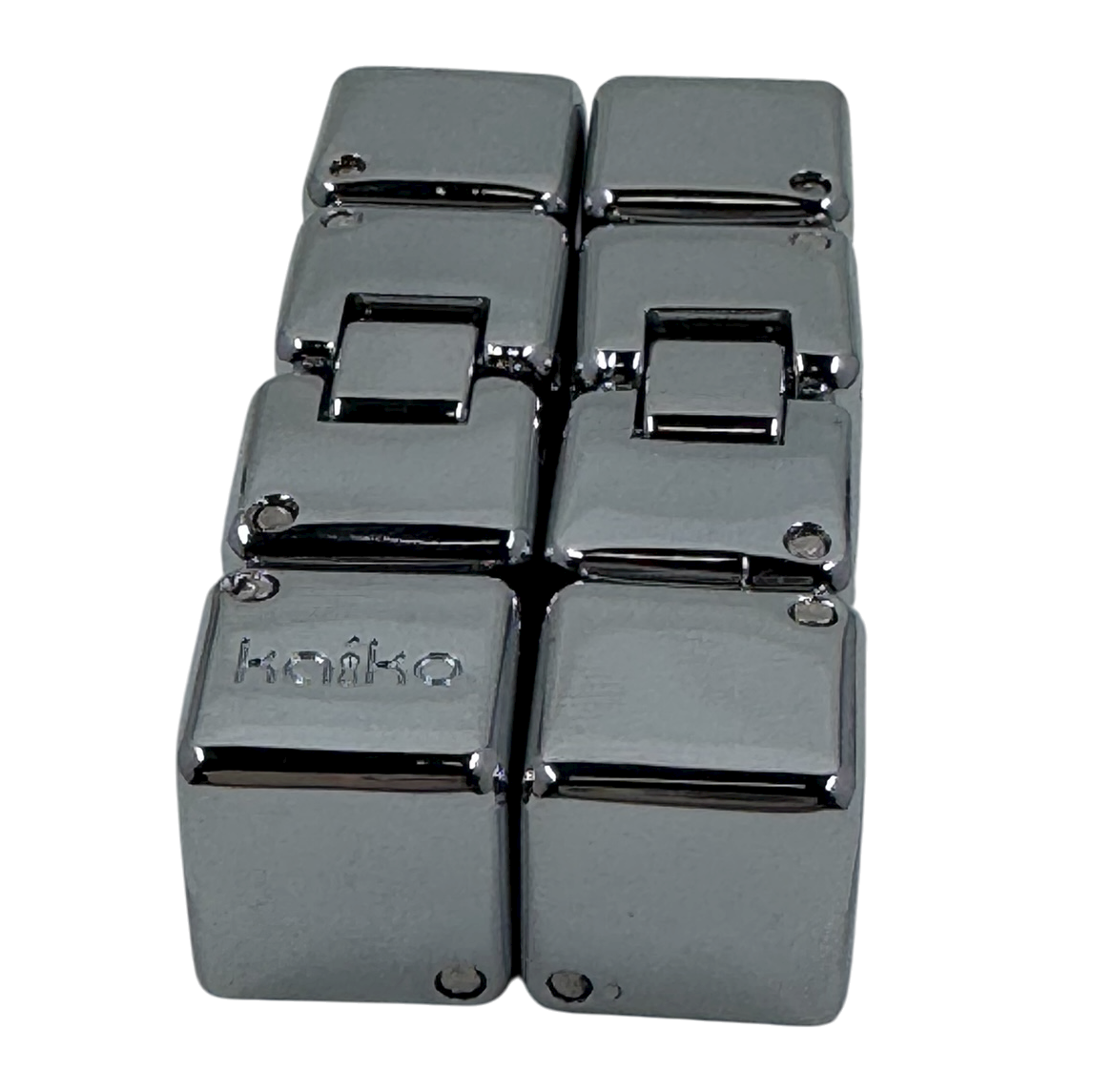 Gloss Silver MINI  Infinity Cube in Window Tin - 151 grams