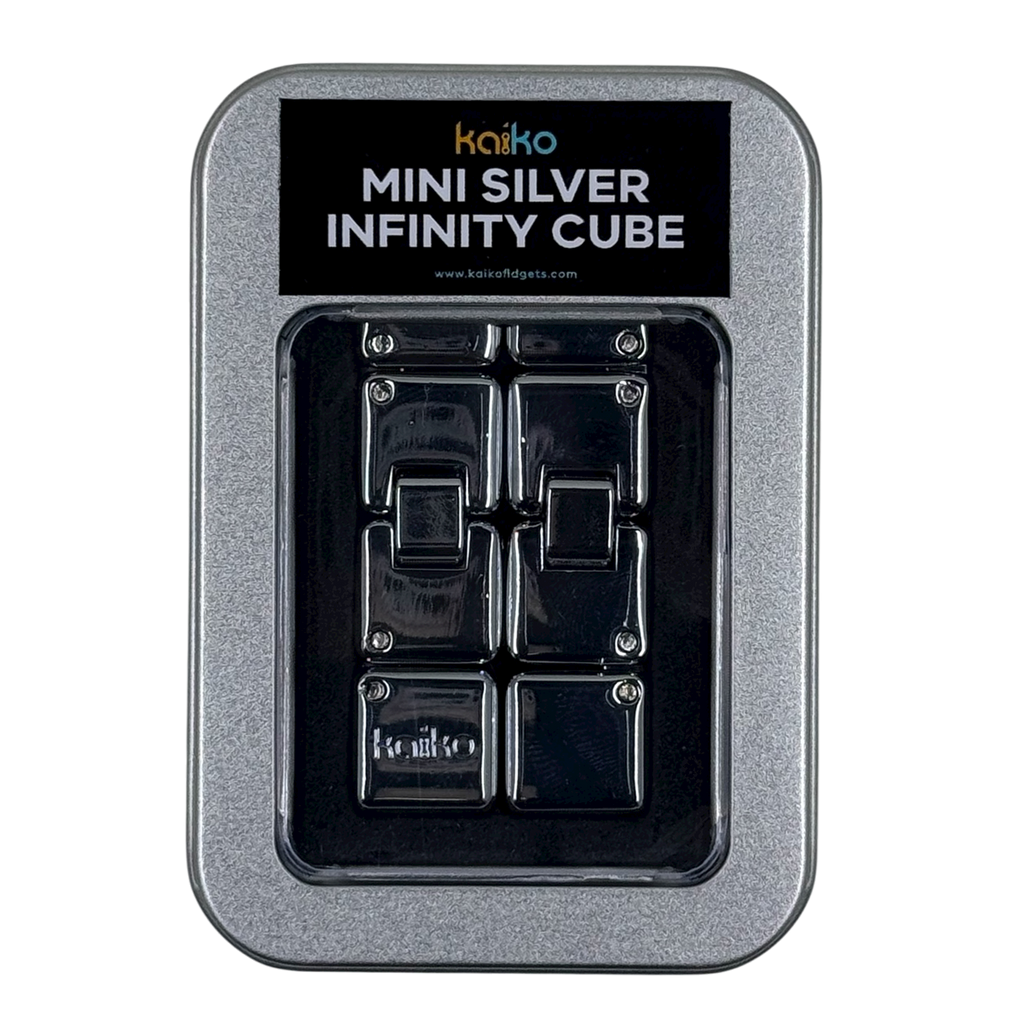 Gloss Silver MINI  Infinity Cube in Window Tin - 151 grams