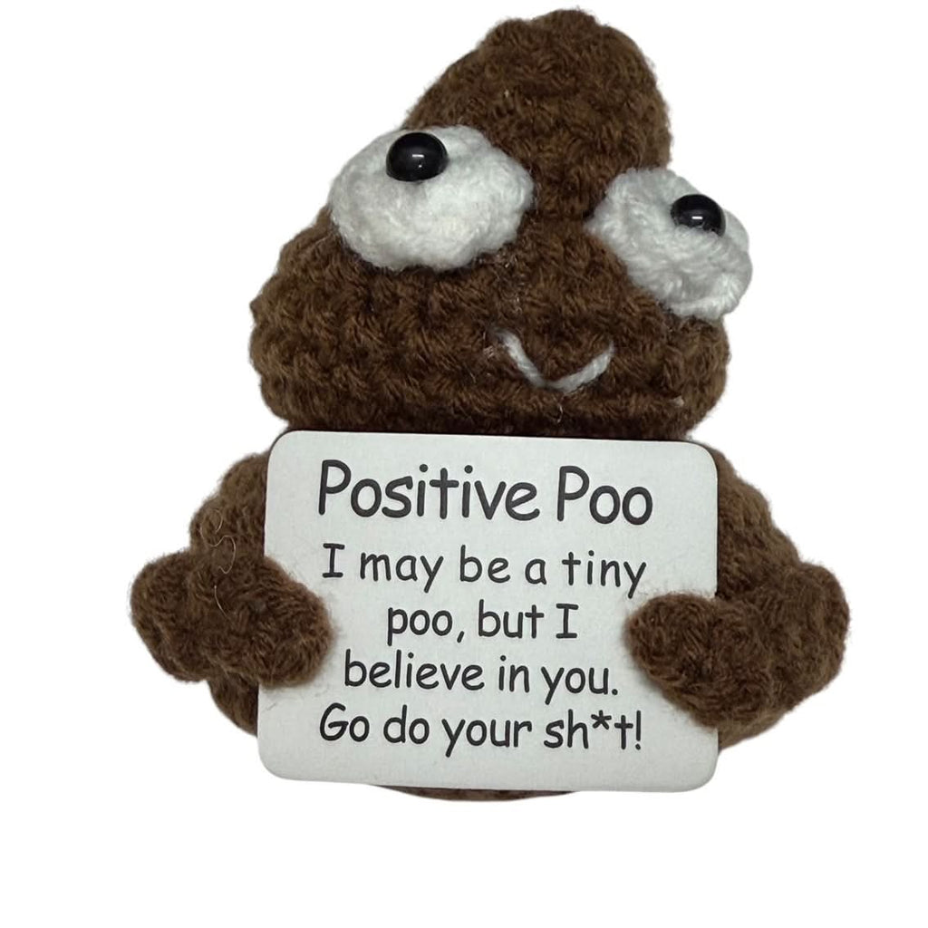 Positive Poo - Mini Hand Crochet Plush Supports