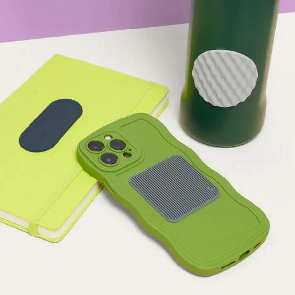 Circle Grey Mesh Slab Sensory Sticker by Speks