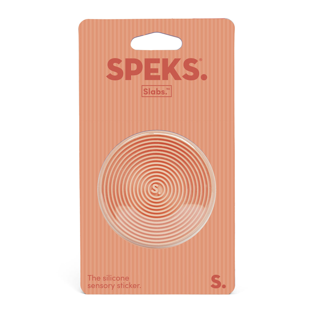 Circle Apricot Groove Slab Sensory Sticker by Speks