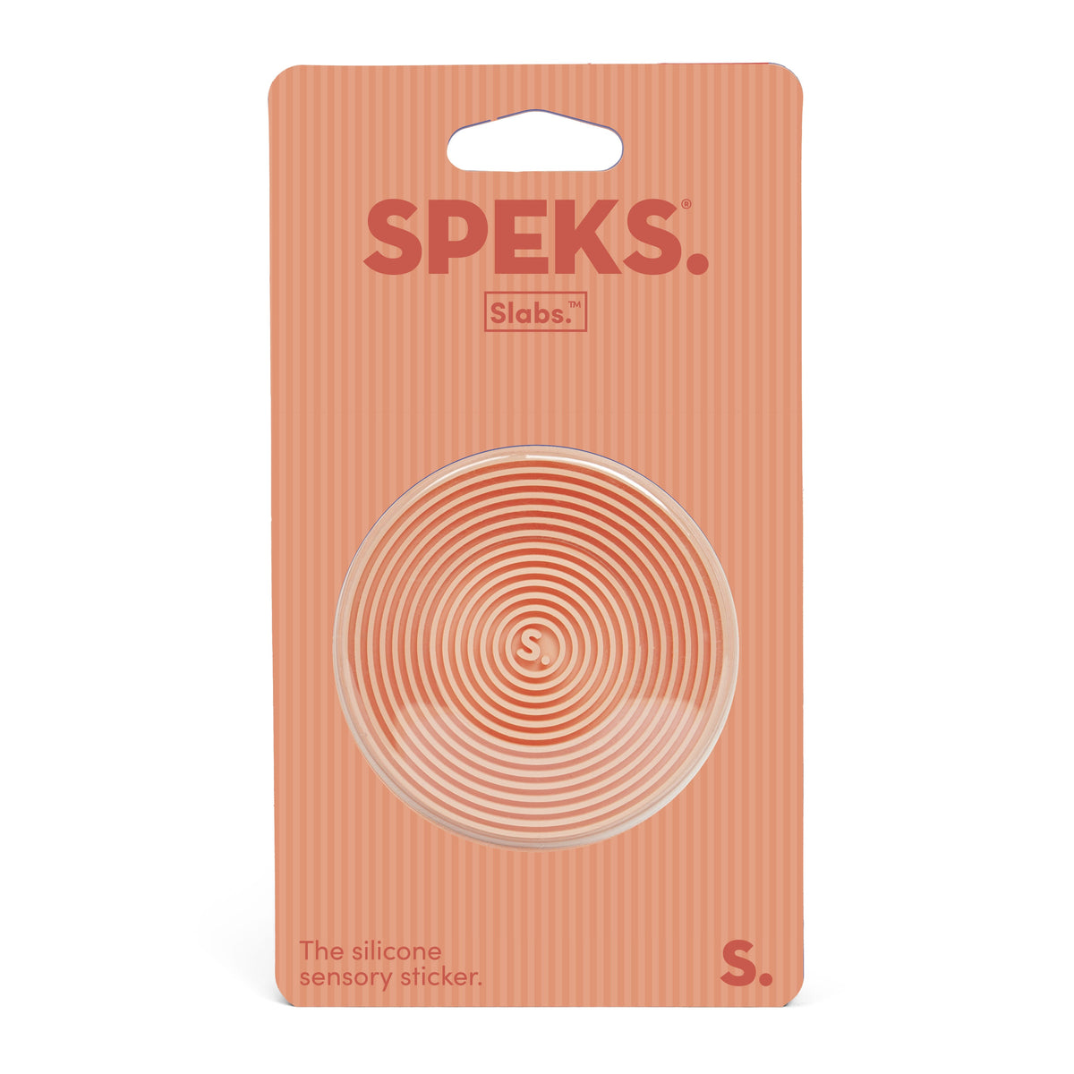 Circle Apricot Groove Slab Sensory Sticker by Speks