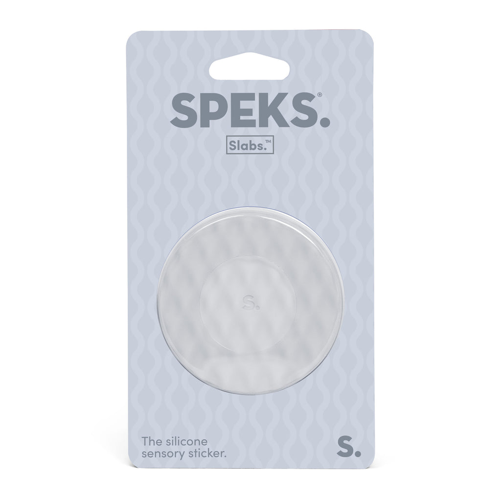Circle Grey Mesh Slab Sensory Sticker by Speks