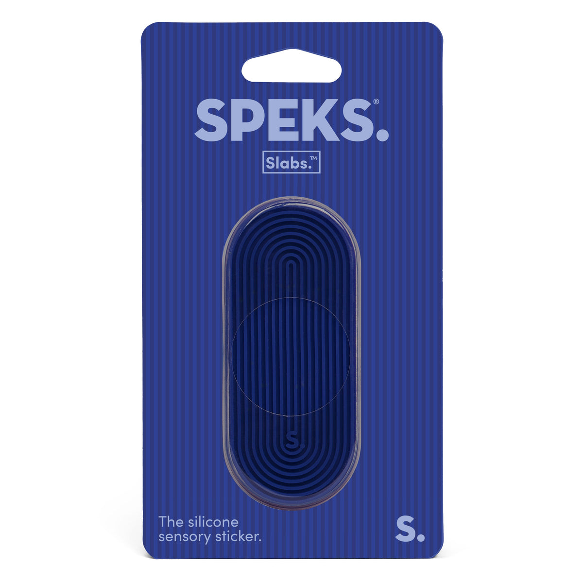Tab Navy Groove Slab Sensory Sticker by Speks