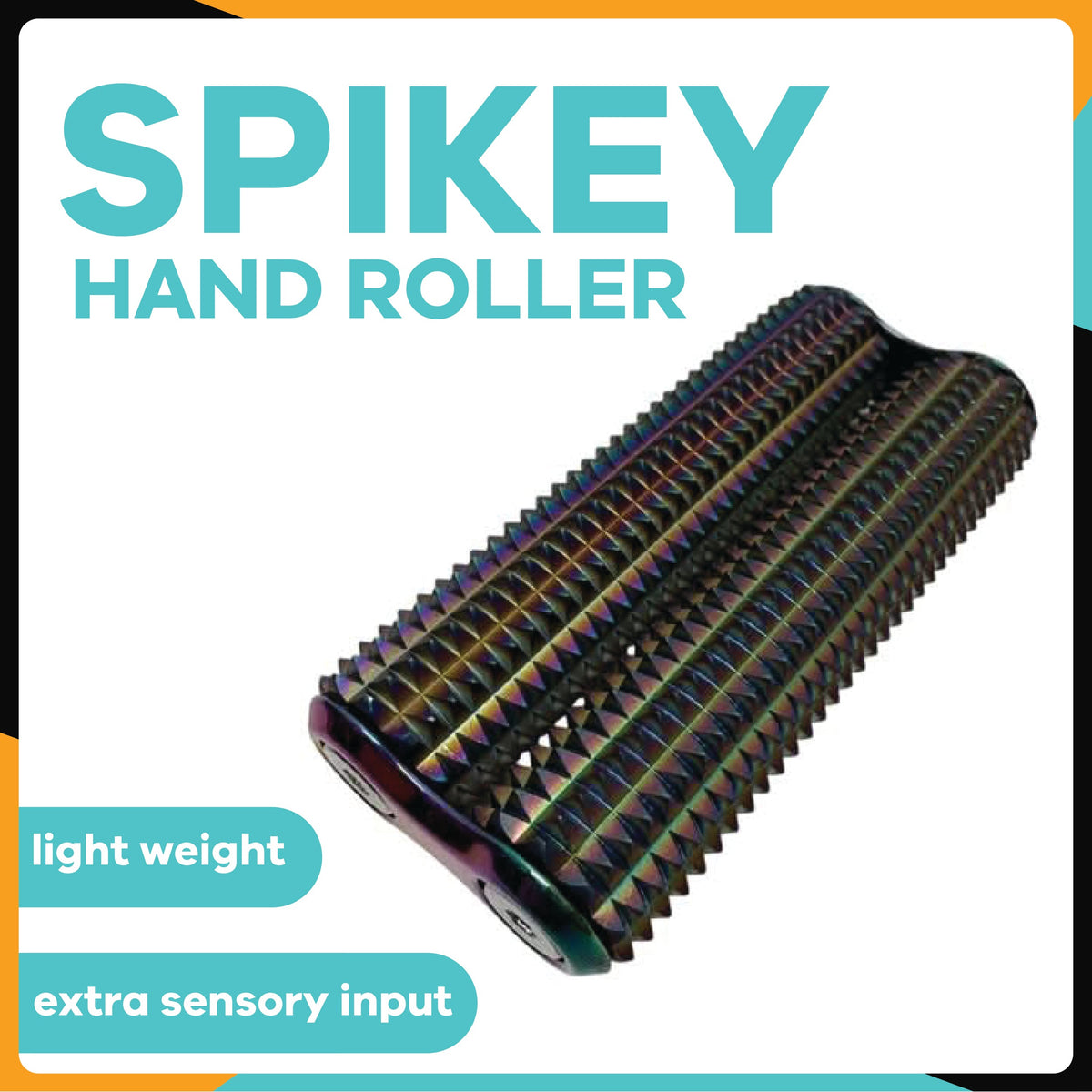 Spikey Hand Roller - Oil Slick 100g  High Sensory Input & 'Safe' Ouch
