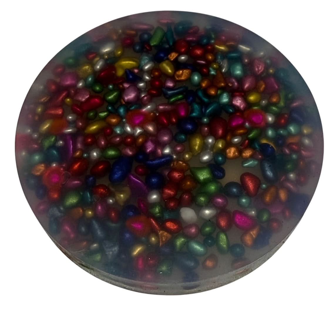 Pebble Pick 'Em Stack - pack of 3 natural painted stone discs - Picking & Popping Support