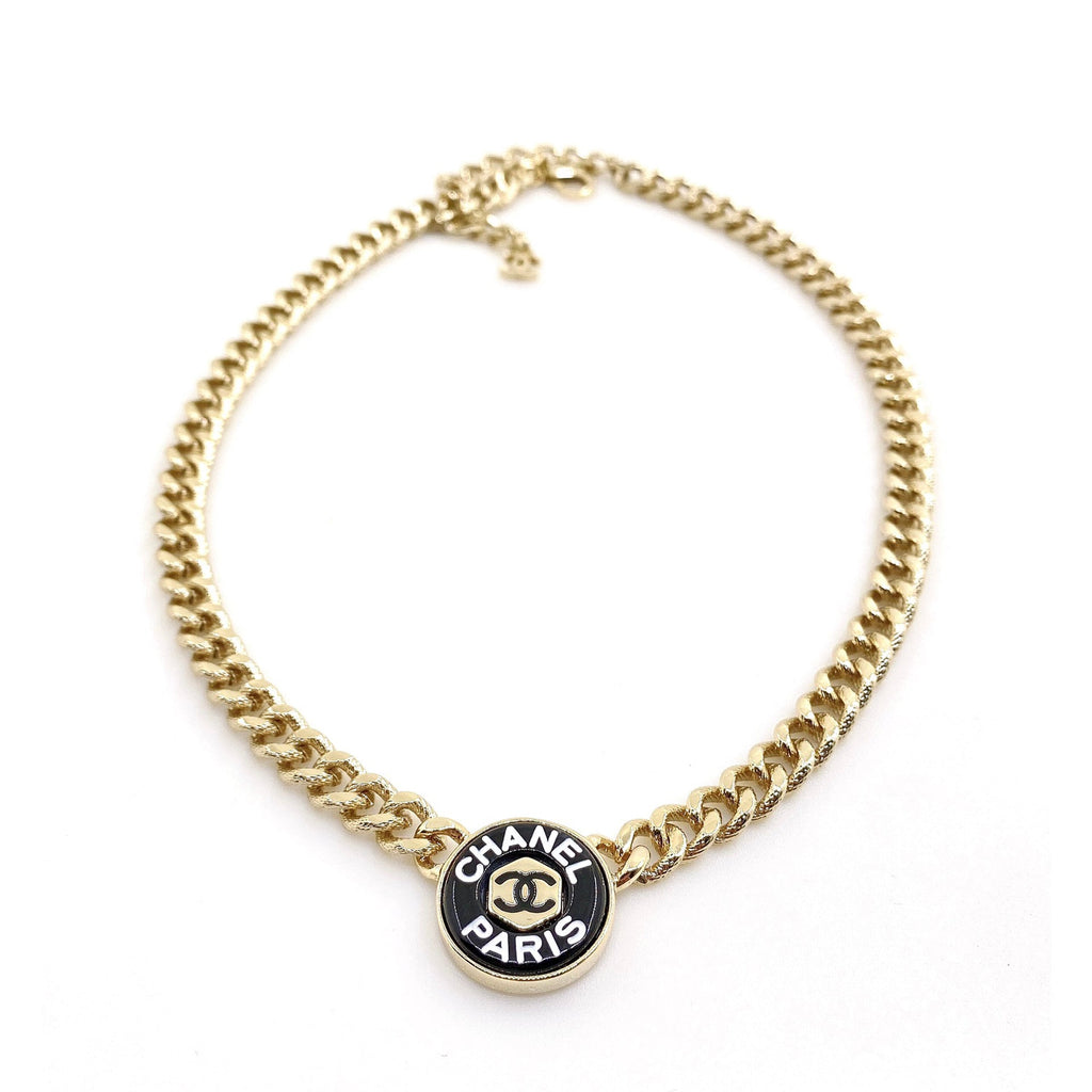 Chanel Paris Choker 18K Gold Necklace