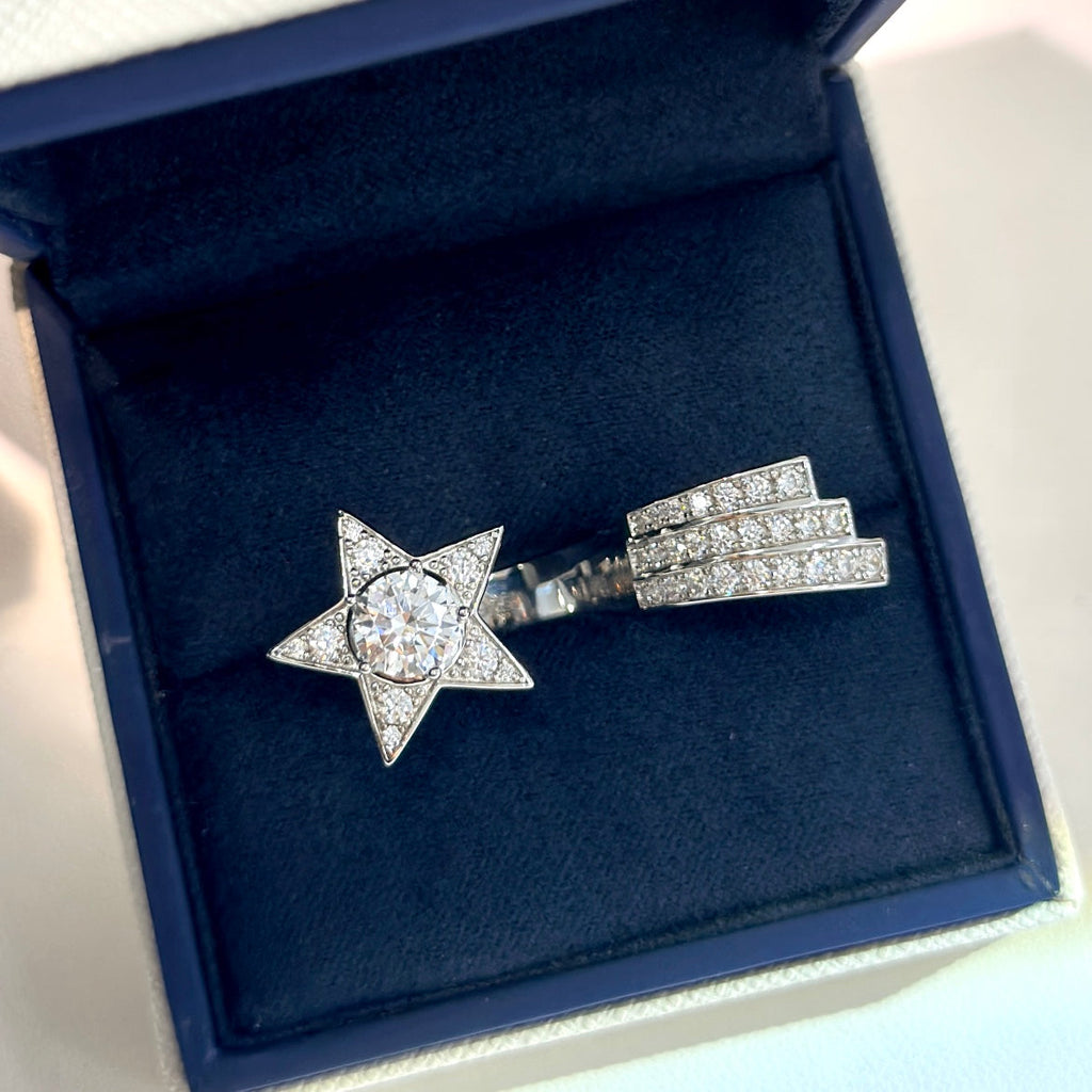 Chanel Comete Diamonds 18K Gold Ring