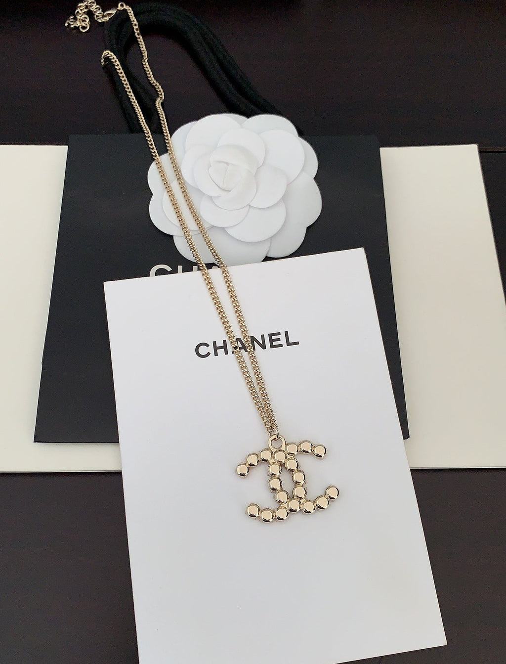 Chanel Color Crystals 18K Gold Necklace