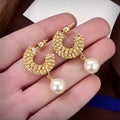 Dior Tribales Pave Diamond 18K Gold Earrings