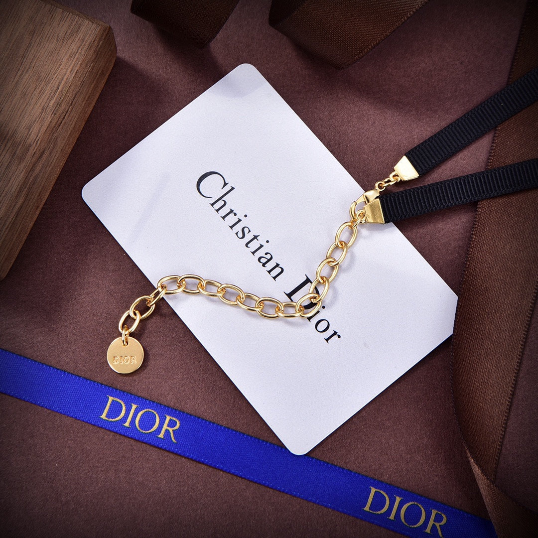 Dior Plan De Paris Choker 18K Gold Necklace