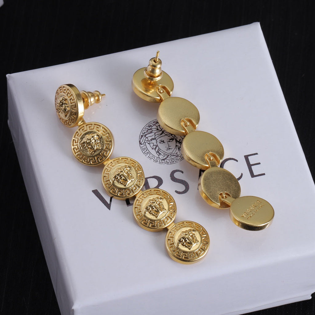 Long 18K Gold Earrings