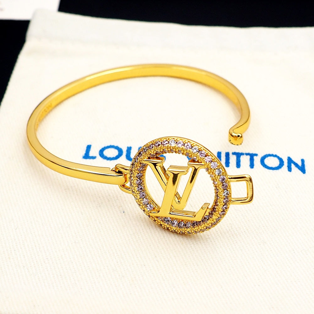 Louis Vuitton Louise Tresor 18K Gold Bracelet