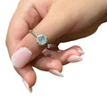 Mira Fidget Ring -  Adjustable Sterling Silver Spinning Diamante for Anxiety and Sensory Support