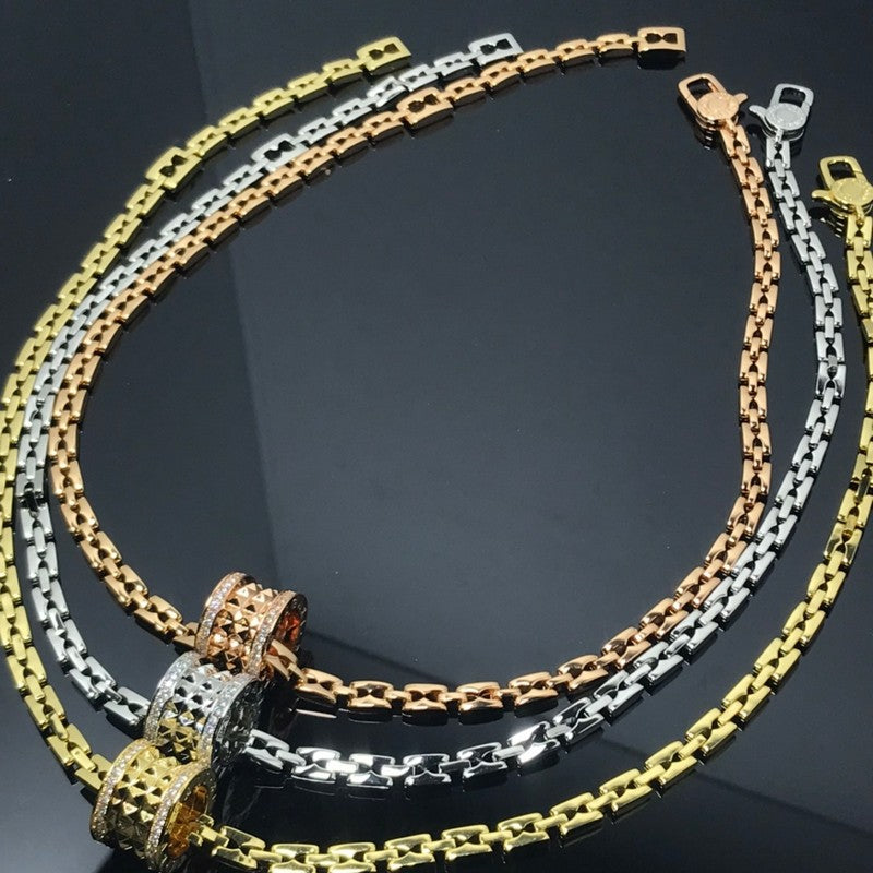 B.zero1 Chain Link 18K Gold Necklace